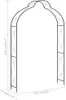 vidaXL Łuk różany czarny 150 x 34 x 240 cm żelazo Podgląd zdjęcia produktu 4