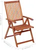 vidaXL Chaises de jardin pliantes 6 pcs. avec coussins en Voir les images du produit 7