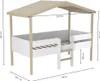 HAUSBETT PILOTI MIT LATTENROST / Kinderbett 90x190 - Weiß Produktbild-Vorschau 4
