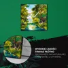 Coloray Uhr auf Leinwand 30x30 cm Wand Uhr Dekoration Produktbild-Vorschau 5