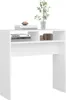 vidaXL Konzolový stolek bílý 78x30x80 cm Dřevěné konstrukce Náhled obrázku produktu 6