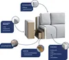 Masseno Ecksofa SILES mit Schlaffunktion L-Form, Sofa mit Produktbild-Vorschau 6