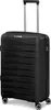 A black suitcase with a telescopic handle and wheels, shown against a white background. Produktbild-Vorschau