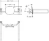 HEWI 805.51.907 98 Rückenstütze, WA = 230mm Produktbild-Vorschau 2