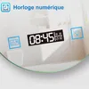 Miroir de salle de bain rond 60cm LED, horloge + loupe + Voir les images du produit 2