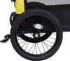 vidaXL Remorque vélo 2 en 1 pour chiens et poussette Jaune Voir les images du produit 10