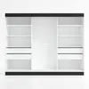 ORAVELLE 200 cm Weiß / Graphit 2, 3-türiger Kleiderschrank Produktbild-Vorschau 5