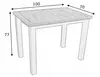 Kleiner Tisch 70x100 für Küche Eiche schwarz Craft LOFT Produktbild-Vorschau 6