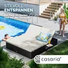 CASARIA® Sonnenliege 2 Personen mit Klapptisch 7cm Auflagen Produktbild-Vorschau 4