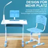 OYAJIA Kinderschreibtisch Jugendschreibtisch mit Lampe, Produktbild-Vorschau 4