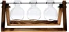 Pflanzenvasen, Terrarium-Stecklinge – Holzhalter mit Glas – Produktbild-Vorschau 6