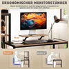 HOMCOM Schreibtisch Computertisch mit Monitorständer, Produktbild-Vorschau 5