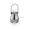 relaxdays Silbernes Windlicht im 12er Set Produktbild-Vorschau 4