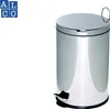 Alco Tretabfalleimer Stahl kunststoffbeschichtet 20l silber Produktbild-Vorschau 1