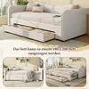 Schlafsofa mit Bettfunktion, Schubladen, Lattenrost, USB Produktbild-Vorschau 6
