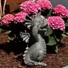 Süsser Gartendrache Augen zu Drache Figur Gartenfigur 27 cm Produktbild-Vorschau 3