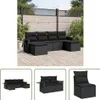 The Living Store 6-tlg. Garten-Sofagarnitur mit Kissen Produktbild-Vorschau 1
