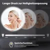 Specchio da bagno COSTWAY, armadio da bagno rotondo con Anteprima dell’immagine prodotto 6