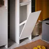 SoBuy BZR158-W Hochschrank Badschrank mit Wäschesack Produktbild-Vorschau 5