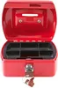 Idena Geldkassette Mini 125x95x60mm, rot - Metall, 6 Fächer Produktbild-Vorschau 1