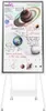 A digital whiteboard displaying educational content about Saturn and Earth in the solar system, with diagrams and handwritten notes. Produktbild-Vorschau