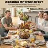 eluno 3-stöckige runde Obstetagere / Brotkorb, Obstschale, Produktbild-Vorschau 5