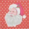 Clayre & Eef Servietten Papier 20er Set 33x33 cm Rot Papier Produktbild-Vorschau 1