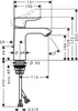 Hansgrohe Metris Mitigeur monocommandé pour lavabo 110 avec Voir les images du produit 19