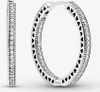 Pandora Orecchini a cerchio con cuori e scintille 296319CZ Anteprima dell’immagine prodotto 7