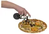Fahrrad Pizzaschneider Pizzaroller Pizzamesser, gedeckter Produktbild-Vorschau 2