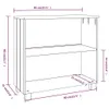 vidaXL Sideboard HAMAR Hellgrau 85x35x80 cm Massivholz Produktbild-Vorschau 7