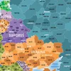 Podložka na stůl „Evropa“ s poštovními směrovacími čísly Náhled obrázku produktu 4