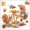 Ambiente Servietten 33cm Eichhörnchen Nüsse Produktbild-Vorschau 1