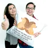 Mr. & Mrs. Panda Dekokissen Igel händchenhaltend - Weiß - Produktbild-Vorschau 4