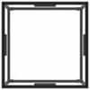vidaXL Table basse noire avec verre trempé 60x60x35 cm Voir les images du produit 8