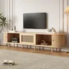 TV skrinka Merax, 180 cm, s ratanovými prvkami, TV nábytok Náhľad obrázku produktu 5