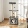 PawHut Katzenkratzbaum Katzenspielzeug Spielseil PB-Platte Produktbild-Vorschau 2