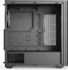 The interior of an empty computer tower case. Voir les images du produit