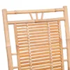A close-up view of the backrest of a bamboo rocking chair. Produktbild-Vorschau