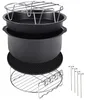 MONZANA 9tlg Heißluftfritteuse Airfryer Zubehör Set Produktbild-Vorschau 1