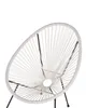 BELIANI Gartenstuhl 2er Set Weiß Polyrattan Spaghetti-Optik Produktbild-Vorschau 10