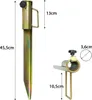 A product shot of a ground spike for a sun umbrella, with dimensions indicated. Podgląd zdjęcia produktu