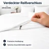 Bettwäsche 240x220 Weiß Damast Streifen – Renforcé Produktbild-Vorschau 7