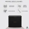 Rodan | Armoire salle de bain - 60 cm | Noir Mat - Bois | Voir les images du produit 3