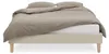Homestyle4u Polsterbett 140x200 mit Lattenrost Beige Produktbild-Vorschau 4