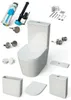Modernes Stand-WC Keramik TURIN niedriger Spülkasten Produktbild-Vorschau 10