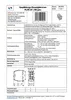 A technical datasheet for an electrical component. Produktbild-Vorschau
