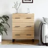 vidaXL Kredens dąb sonoma 69,5x34x90 cm Materiał Podgląd zdjęcia produktu 1