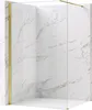 Duschwand Rea Flexi Transparent 100 Gold Produktbild-Vorschau 1