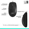 Logitech M100, Beidhändig, Optisch, USB Typ-A, 1000 DPI, Produktbild-Vorschau 29